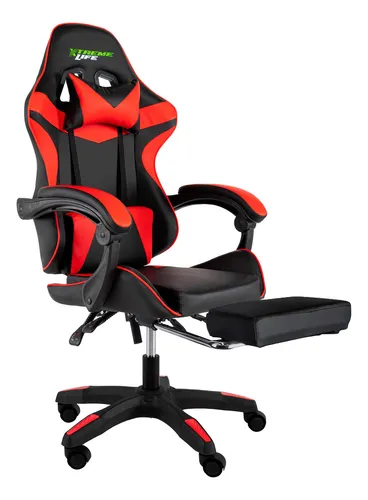 Silla gamer roja